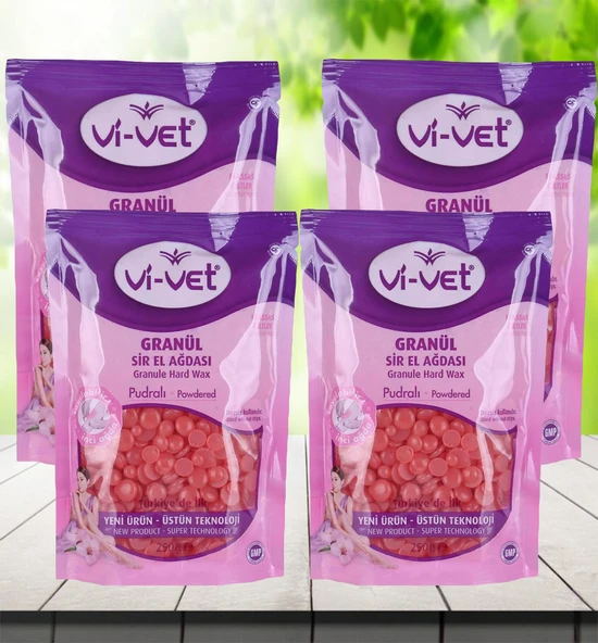 Vi-vet Granül Boncuk Pudralı Ağda 250 g X 4 adet