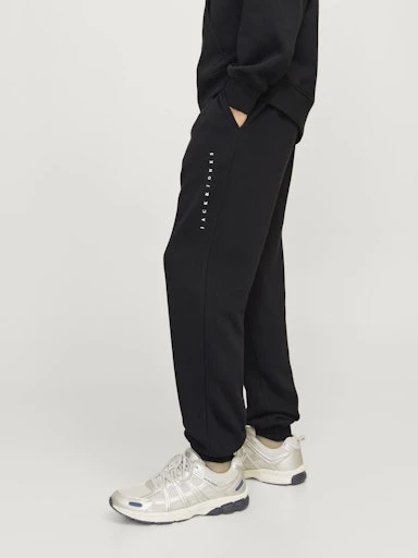 Jack Jones Erkek Regular Fit Siyah Erkek Eşofman Altı 12248838S - 5
