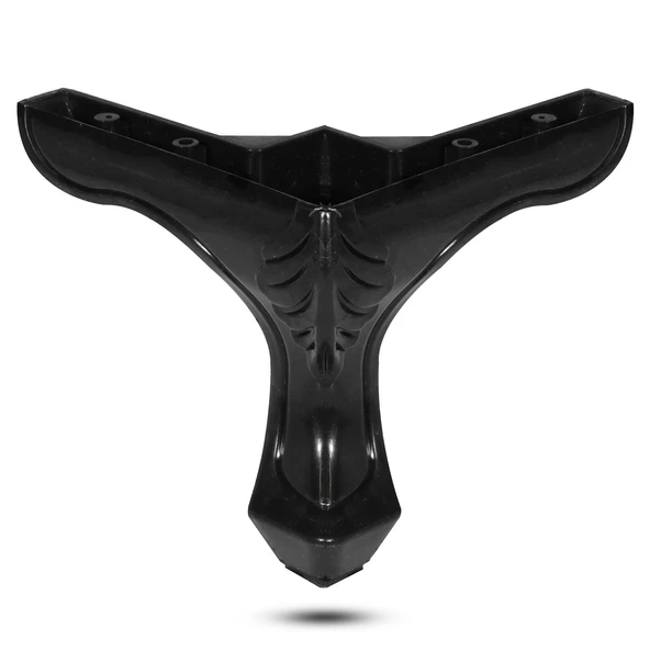 Lukens Mobilya Kanepe Masa Sehpa Puf Ayağı Siyah Baza Ayakları 14 Cm (4 ADET) - 2