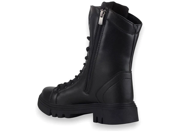 GRİJAK KIŞLIK CİLT SU GEÇİRMEZ KAYMAZ TABAN BAYAN BOT - 3