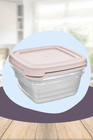 2'li Set Kare Saklama Kabı 2500ml Kapaklı Cook&Keep - 2