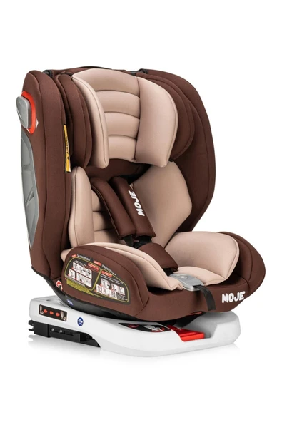 MOJE Safe Up 0-36 Kg 360° Dönebilen Isofix'li Oto Koltuğu - Kahverengi