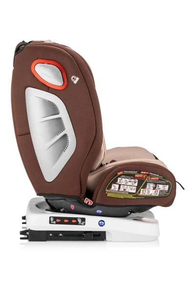 MOJE Safe Up 0-36 Kg 360° Dönebilen Isofix'li Oto Koltuğu - Kahverengi - 3