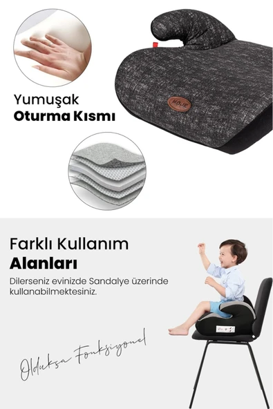 MOJE Yükseltici Koltuk Booster 15-36 Kg -gri - 3