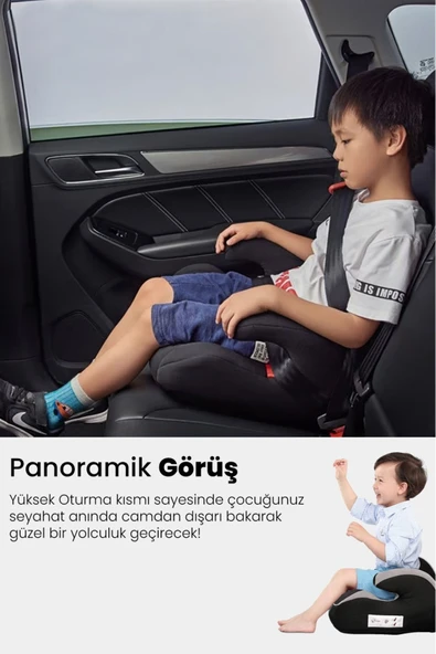 MOJE Bebek Koltuk Yükseltici Booster 15-36 Kg Antrasit - 6