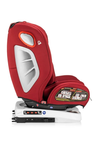 MOJE Safe Up 0-36 Kg 360° Dönebilen Isofix'li Oto Koltuğu - Bordo - 3