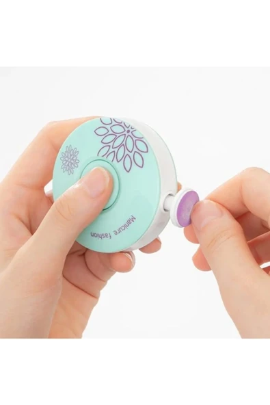 MOJE Bebek, Çocuk, Yetişkin Manikür Seti Dönerli Pilli Tırnak Kesme Törpüleme Makinası