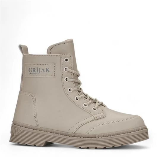 GRİJAK KIŞLIK CİLT SU GEÇİRMEZ KAYMAZ TABAN BAYAN BOT