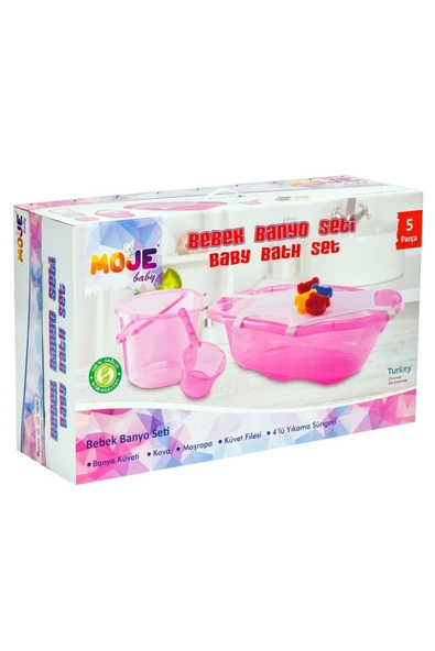 MOJE 5'li Banyo Küveti Seti (KUTULU) - Beyaz - 2