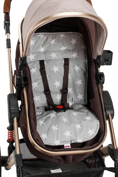 MOJE Bebek Arabası Ve Taşıma Minderi Mega Yıldız Pembe ( Yalnızca Minder ) - 3
