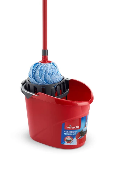 Vileda Supermocio Klasik Kırmızı Temizlik Seti - 3