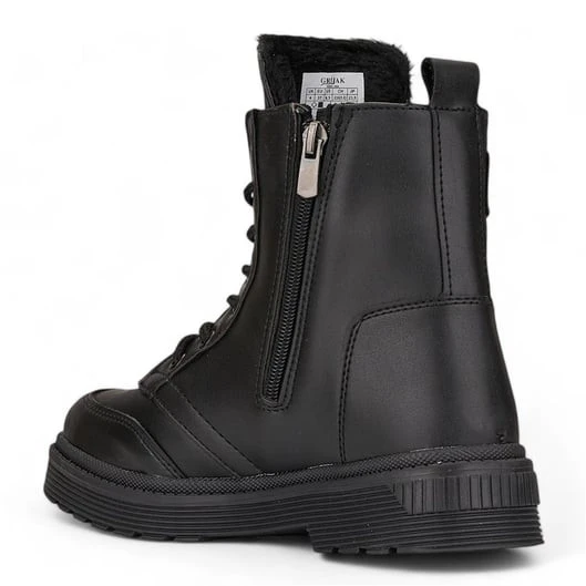 GRİJAK KIŞLIK CİLT SU GEÇİRMEZ KAYMAZ TABAN BAYAN BOT - 4