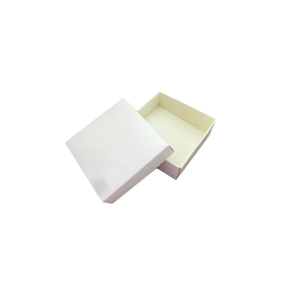 Komple Karton Kutu Mermer Desenli 8X8X3 CM (50 Adet)  Krem