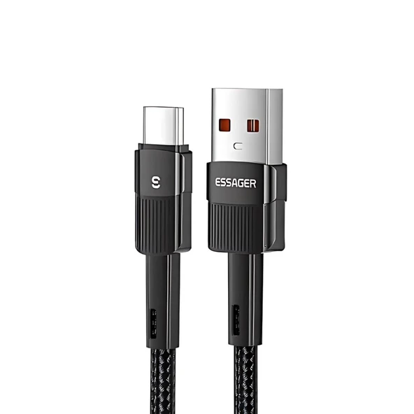 Essager 3 Metre 7A 66W USB to Type-C Süper Hızlı Şarj ve Data  Kablosu,Süper Dayanıklı Akım ve Isı Korumalı ürün görseli