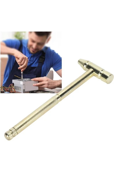 16 cm Mini Çekiç 5 i 1 Arada Cep Çekiç 4'lü Tornavida Ucu Tamir Seti Takı Saat Elektronik Tamiri - 5