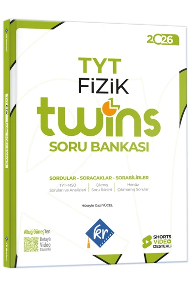 TYT Twins Fizik Soru Bankası KR Akademi Yayınları