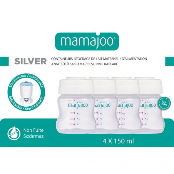 Mamajoo Termal Çanta ve 4lü Anne Sütü Saklama Kabı Seti - 8