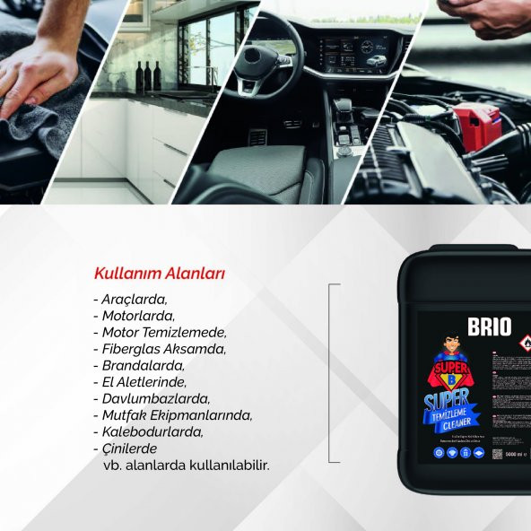 Brio Süper Temizleyici Yağ Sökücü 5 L - 3