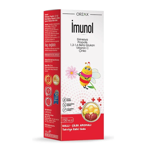 İmunol Ballı Çilek Aromalı 150 ml