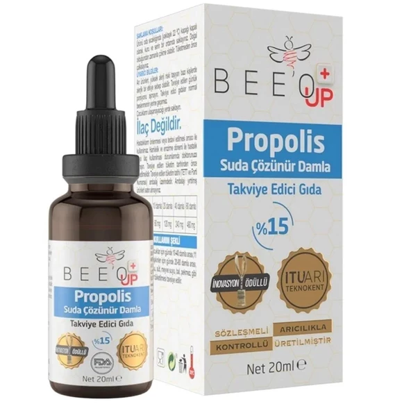 Beeo Up %15 Suda Çözünür Propolis Damla 20 ml - 1