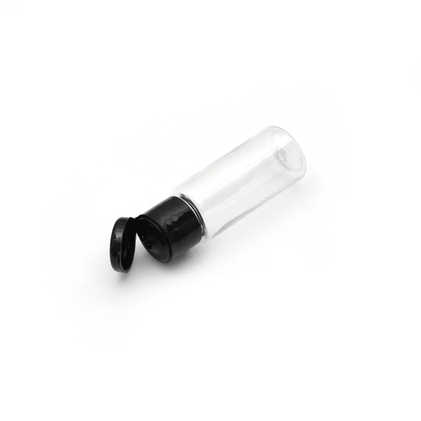 20ml PE şefaf fliptop kapak şişe, 12 adet, açmalı kapak şişe, dezenfektan şişesi,sabun şişesi, kozmetik şişe