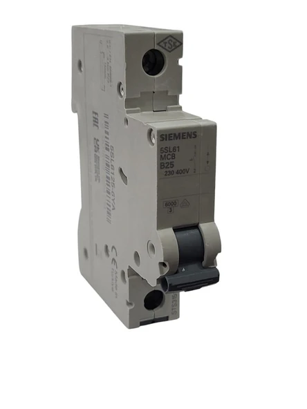Siemens 1x25A B Tipi 6kA Otomatik Sigorta