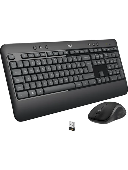 Logitech MK540 ADVANCED Kablosuz Türkçe Klavye Mouse Seti - Siyah