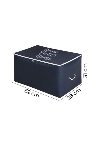 Orta Boy Home Sweet Home Lacivert Renk Hurç 52x28x31 - 4