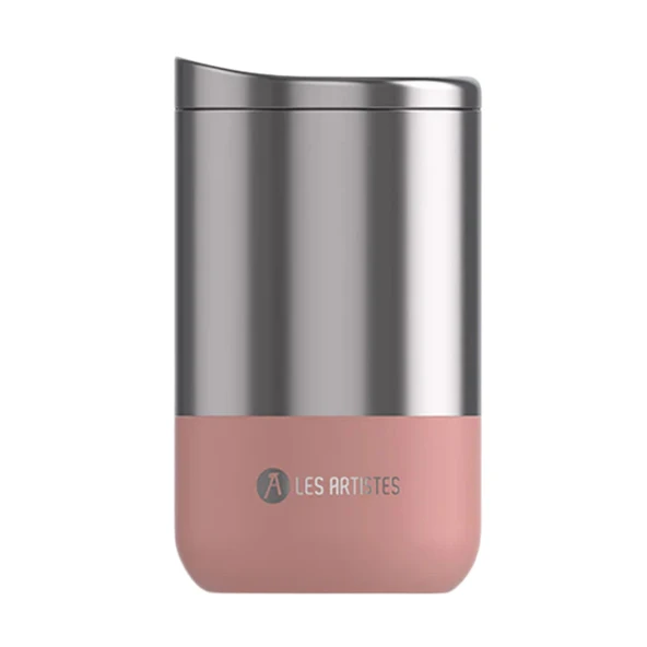 Les Artistes Paris Isı Yalıtımlı Çelik Termos Mug 350ml Split Pink  Pembe 350 ML - 5