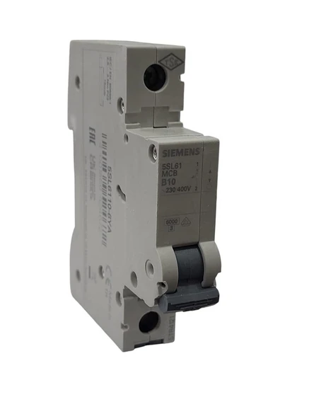 Siemens 1x10 B Tipi 6kA Otomatik Sigorta
