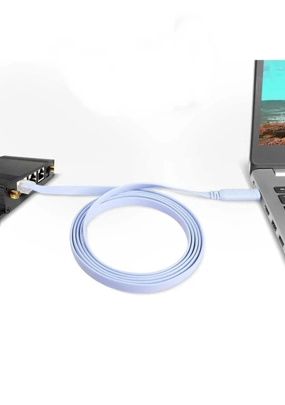 Type C to Cisco Router RJ45 Konsol Kablosu Type c to rj45 kablo 1.8m - 4