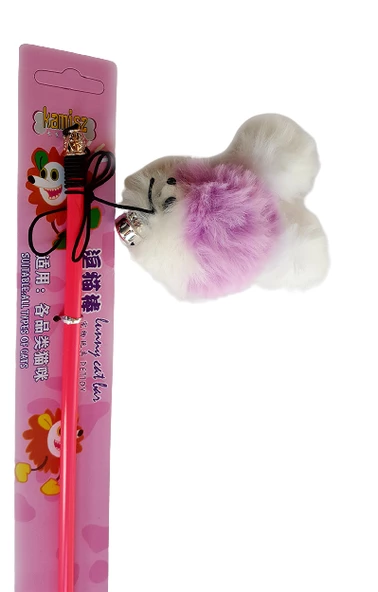 Kedi Oltası Tüylü Fare İki Ayaklı 50 Cm - Resim 2