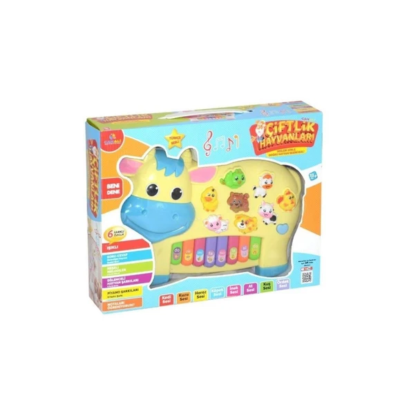 Can Ali Toys Türkçe Müzikli Eğitici Piyano CNL-2222 - 4