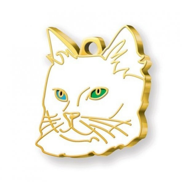 Altın Kaplama Van Kedisi Kedi Künyesi