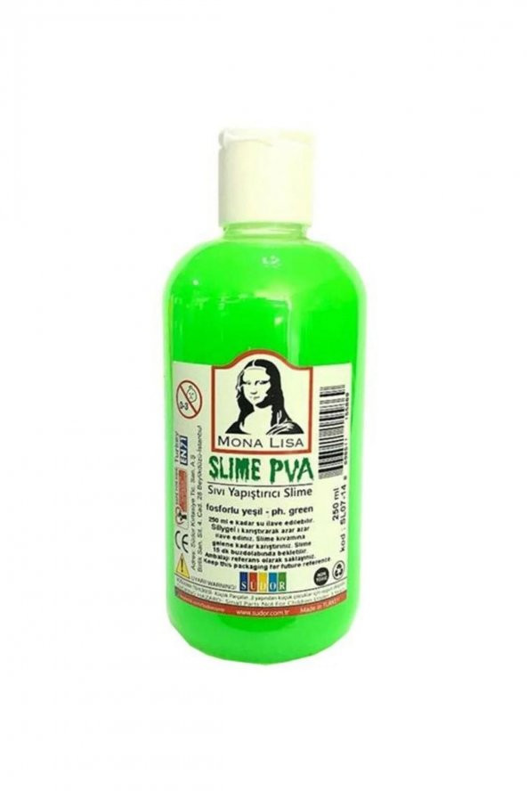 Südor Monalisa Sıvı Slime PVA Hazır Slime Fosforlu Yeşil 250 ML