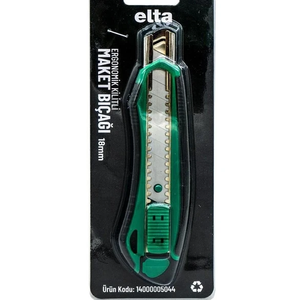 ELTA ERGONOMİK KİLİTLİ MAKET BIÇAĞI 18MM İZELTAŞ