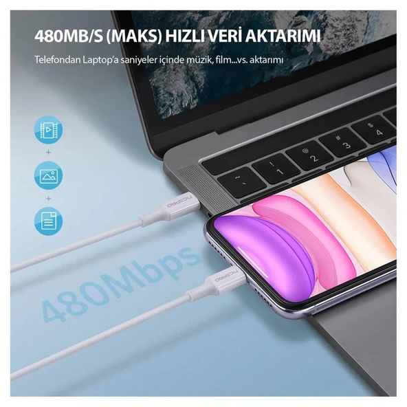 NPO CTC20 45W 2m TPE Type-C to Type-C Hızlı Şarj ve Data Kablosu 2 adet - 7