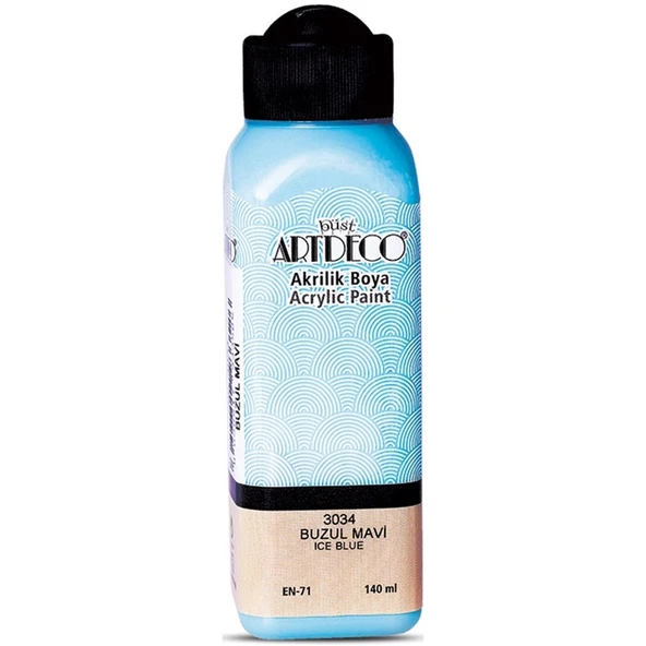 Artdeco Akrilik Boya 140 ML Buzul Mavi 070R-3034