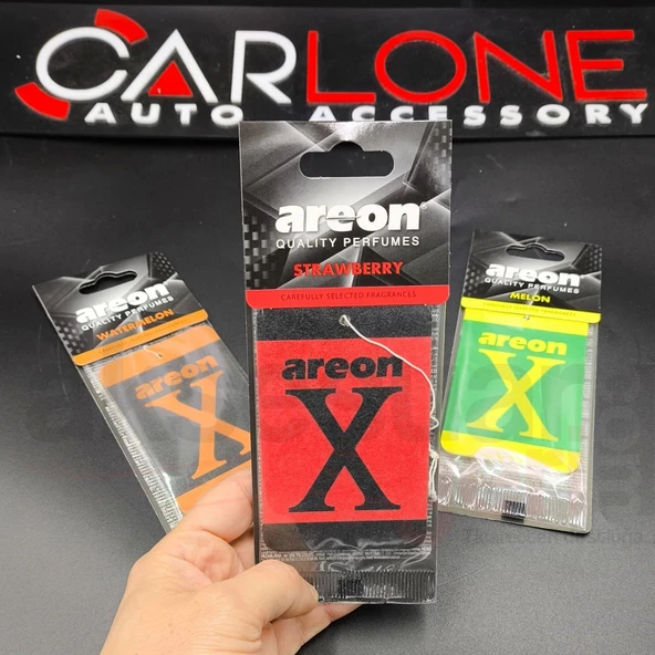 Areon X Model Lastikli Ayna Kokusu 3'lü Set Kavun-Çilek-Karpuz-Melon-Strawberry-Watermelon - 2