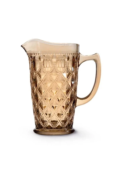 Easy Life Rölyef Süslemeli Cam Sürahi. Amber - 1.500 ml