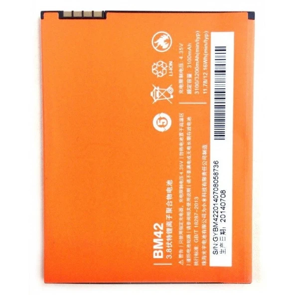 Xiaomi Redmi Note Pil Batarya BM42