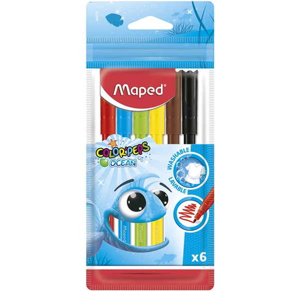 Maped Keçeli Boya Kalemi Ocean 6 Renk 845723