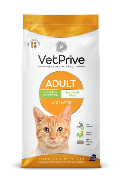 Vet Prive Kuzulu Yetişkin Kedi Maması 1.5 Kg