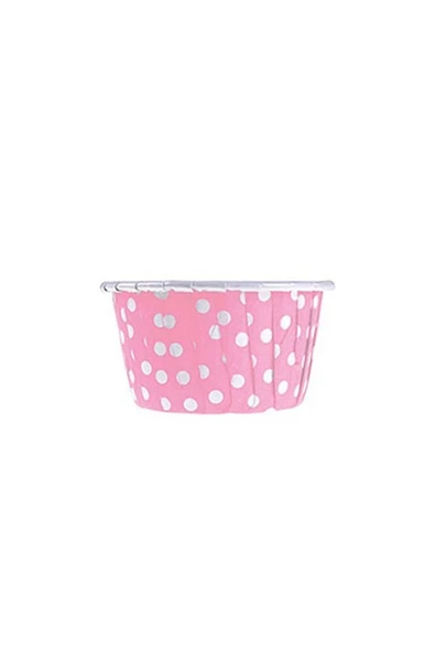 Dolphin Açık Pembe Puantiyeli Muffin Kek Kapsülü 50li - V - 3