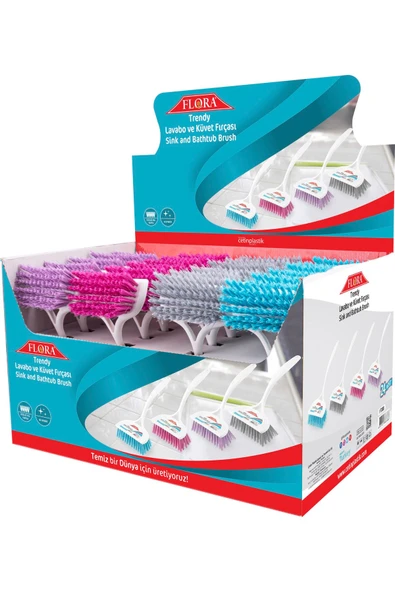 Flora F388 Trendy Lavabo Ve Küvet Fırçası - 5