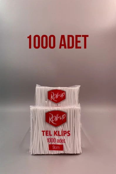 Roll-Up Tel Klips 9 Cm 1000 Adet