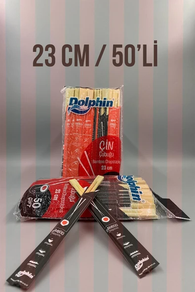 Dolphin Çin Çubuğu Bambu Çöpstick Choopstick 50 Adet