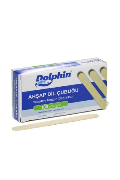 Dolphin Naturel Dil Çubuğu-abeslang 12cm 100lü