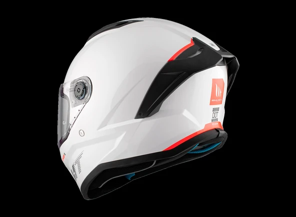 KASK MT STINGER A0 PARLAK BEYAZ - 7