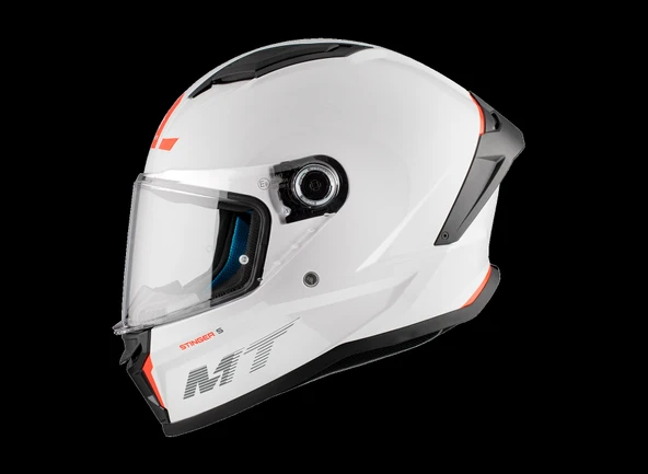 KASK MT STINGER A0 PARLAK BEYAZ - 4